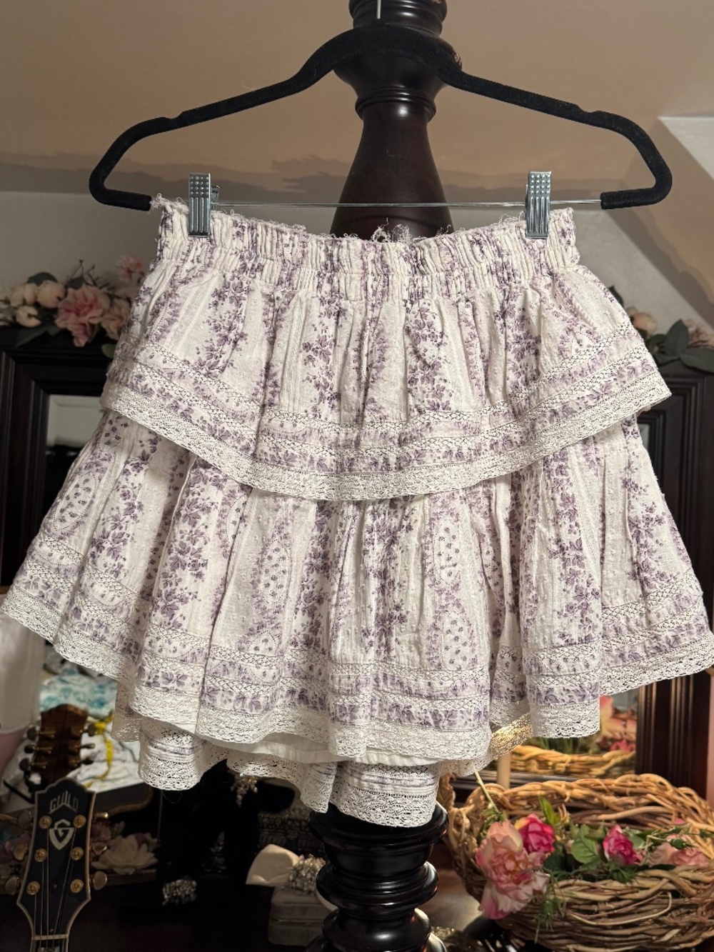 LoveShackFancy Vintage mini skirt Medium